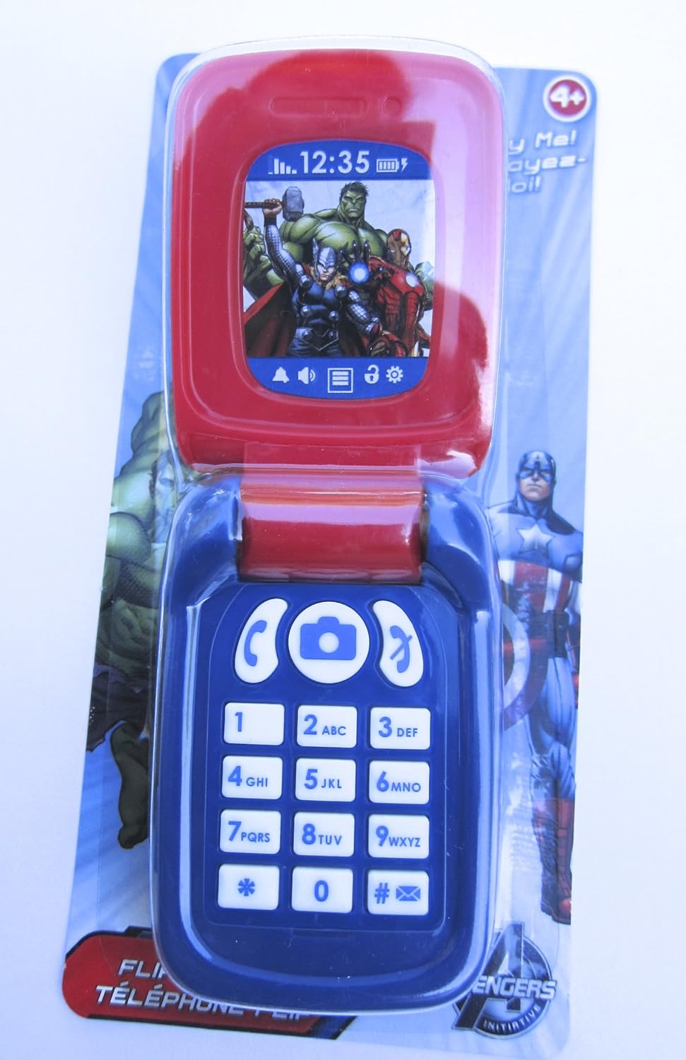 Marvel Avengers Flip Phone Toy Cell 