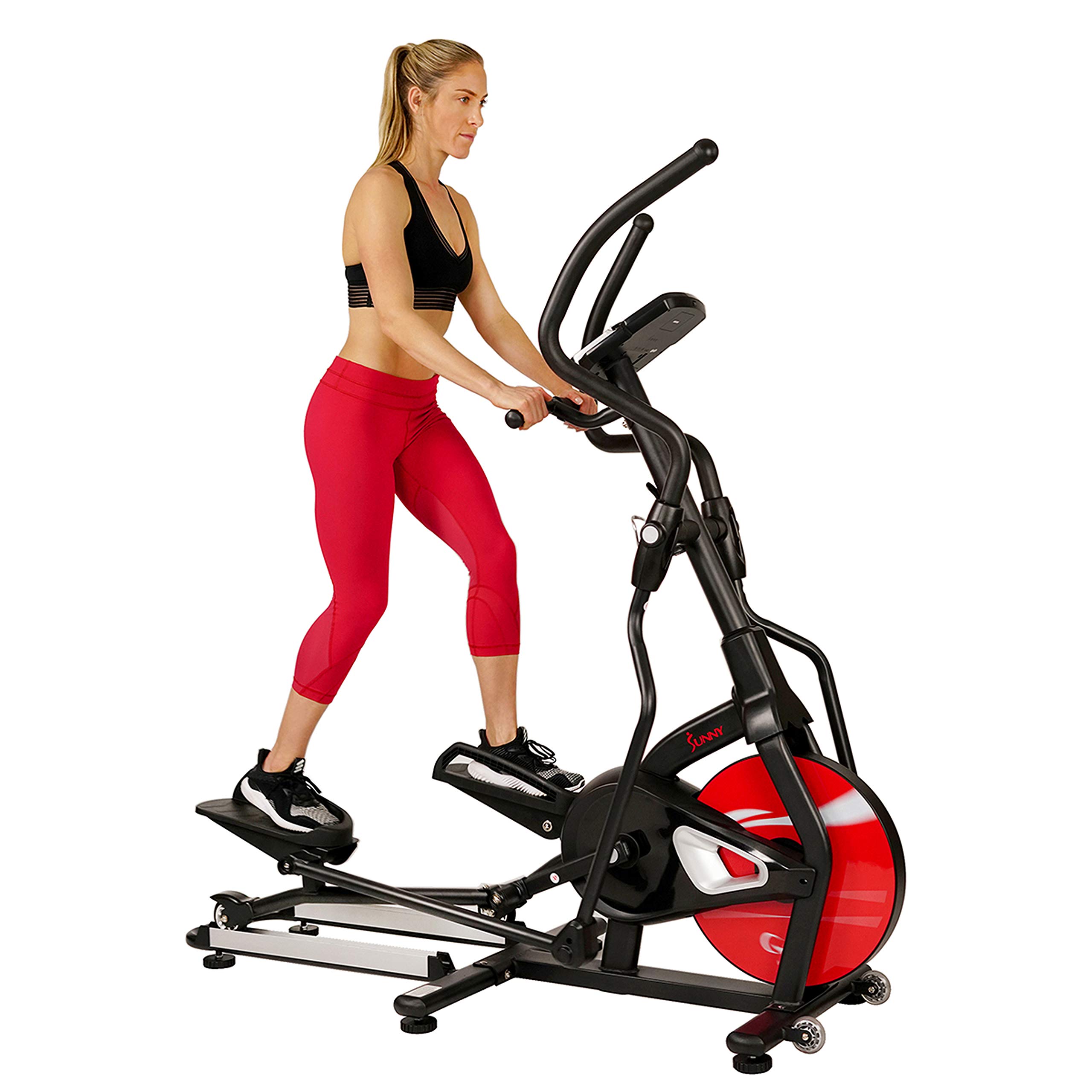 Sunny Health & Fitness Magnetic Elliptical Trainer Elliptical Machine w/Tablet Holder