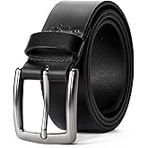 Wrangler Men's Leather Belt, 38mm Casual Belt for Jeans, Gift for Men