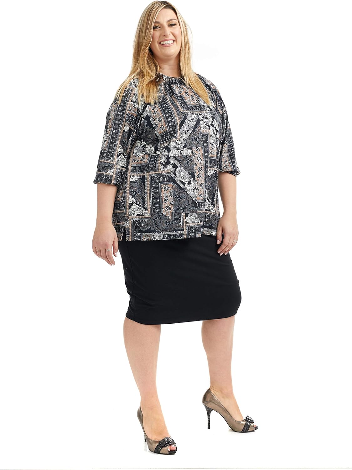 ESTEEZ Women's Cotton Pencil Skirt - Modest Below Knee Length- Opaque - Chicago at  Women’s Clothing store