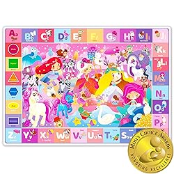 QUOKKA Large Baby Mat for Floor - Plush ABC Rug for