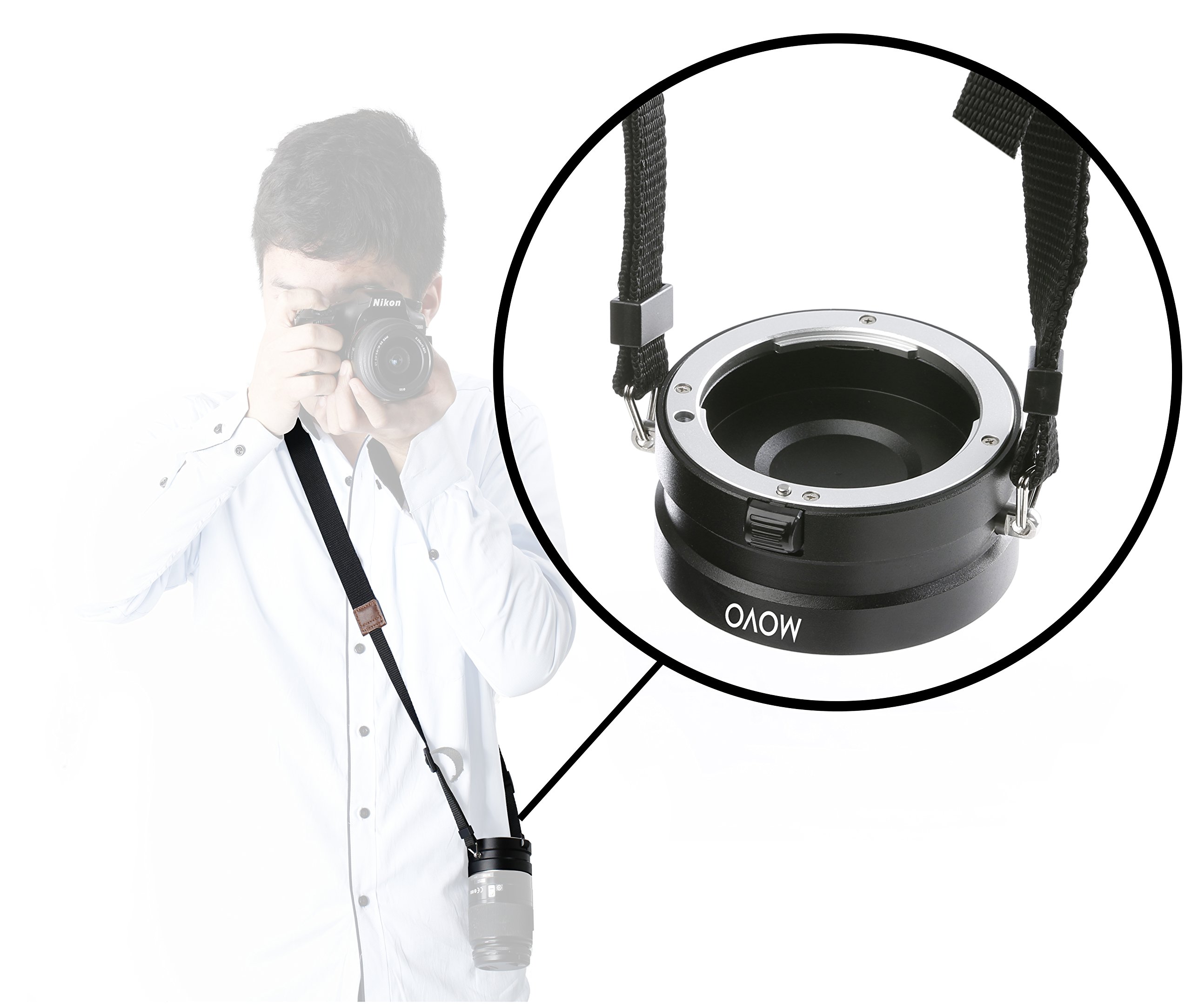 Movo Rapid Multi-Lens Changer & Swivel Strap for Sony Alpha A Mount DSLR Camera Lenses