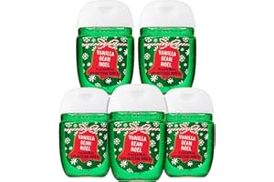 Bath & Body Works Vanilla Bean Noel 5-Pack PocketBac Hand Sanitizers (Bottle Artwork Varies)
