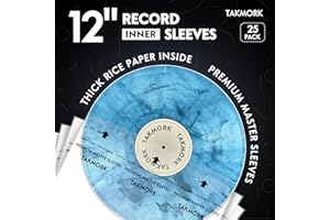 Vinyl Record Inner Sleeves: 12" Anti-Static Rice Paper LP Sleeves Album Record Acid-Free Clear Protective Sleeves for Vinyls 