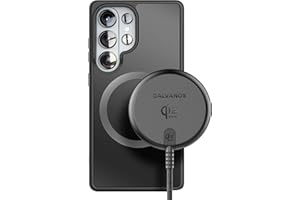 Galvanox 25W Magnetic Wireless Charger for Samsung - Qi2.2 Fast Charging Pad (Compatible with MagSafe) 6FT USB-C Braided Cabl