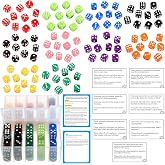 Shappy 10 Sets of Party Dice Game | a Fun Colored Dice Game with Portable Box, for Family Fun Birthday Party Nights