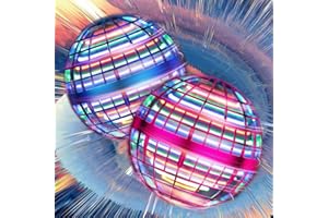 PRO STASH 2025 Upgraded Flying Orb Ball - Hover Drone Boomerang Ball for Kids & Adults, Fun Indoor/Outdoor Flying Experience for Gifts,Christmas Surprises for Boys and Girls (Blue+Pink)