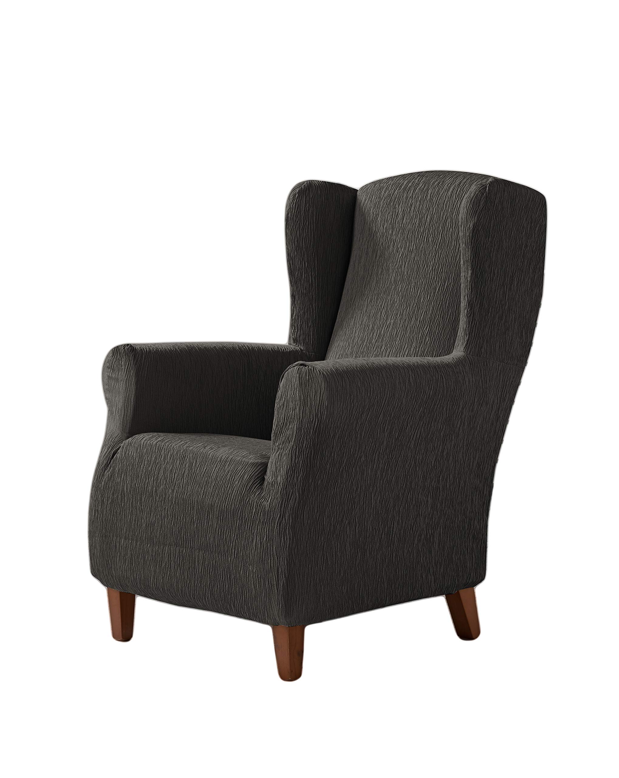 Zebra Elastic Wing Chair Textile 20589 Beta Cover-Grey