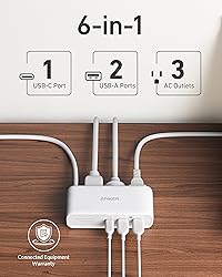 Anker 521 Power Strip - Charging Station with 3