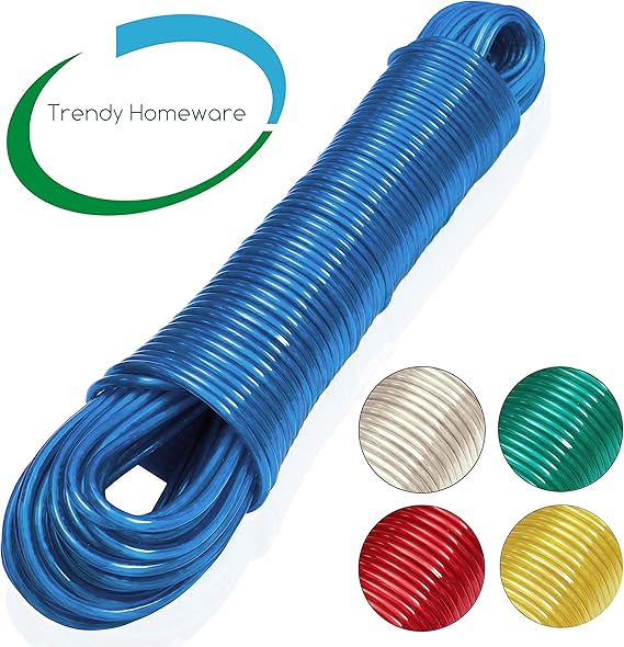 Trendy Homeware Multiple Colours, Washing Line, 30M Outdoor Clothes
