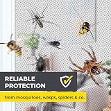 EASYmaxx Fly Screen for Window with Hook & Loop Tape – Cut-to-Size Black view 3