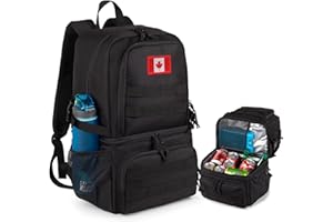Tactical Double Deck Cooler Backpack for Men,Large Lunch Backpack With 2 Compartment,Soft Cooler Bag