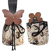 ANINECT Renaissance Belt Pouch Ren Faire Pack Medieval Butterfly Waist Bag Vintage Coin Purse LARP Halloween Accessories (D)