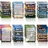 Containlol 16 Pcs Flower Daily Prayer Gift for Women, Bible Verse Notebooks Rustic Floral Inspirational Scripture Quotes Pocket Notepads, School Office, 4.9 x 3.1 Inches(Elegant Style)