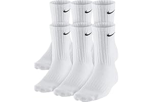 Nike unisex-adult Everyday Cushioned Training Crew Socks (6 Pairs)
