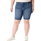 Gloria Vanderbilt Womens Amanda Bermuda High Rise Short Plus