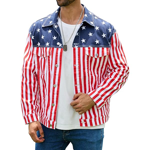 Michael Hoban WhereMI USA Independence Day American Flag Genuine