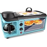 Elite EBK-1782BL Maxi-Matic 3-in-1 Deluxe Breakfast Station, Blue