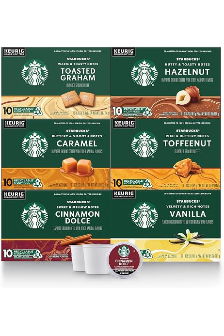 Starbucks Flavored K-Cup Coffee Pods 