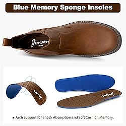 Jousen Mens Boots Retro Chelsea Boots Mens Casual