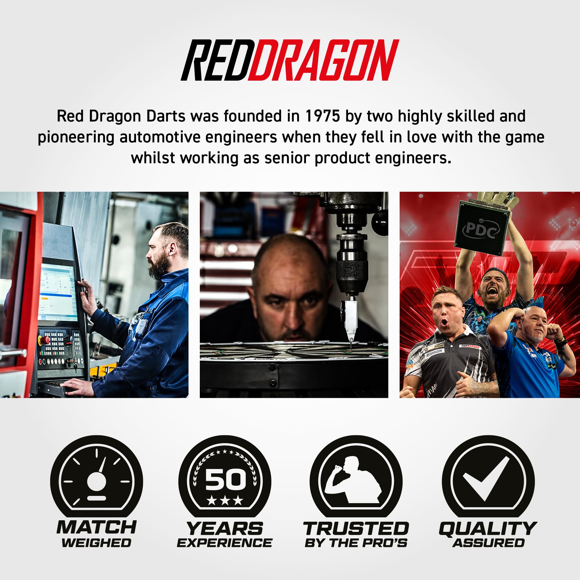RED DRAGON Darts - Razor Edge Original 23g Dart Set | 85% Tungsten Dart Pfeile - Profi Steeldarts Dartpfeile inkl. Flüge & Schäfte 7
