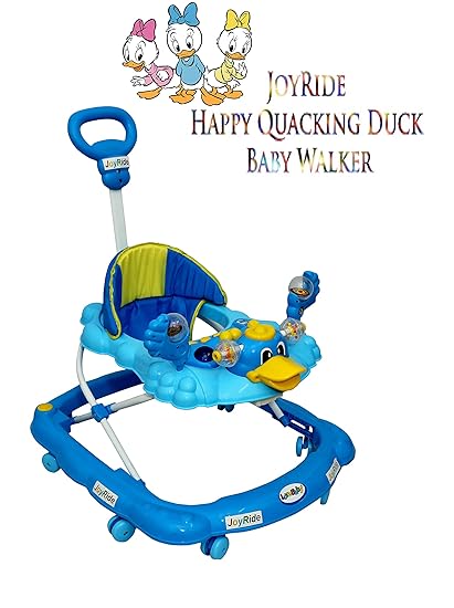JoyRide Happy Quacking Duck Baby Walker (Blue)