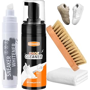 WERNMIND Sneaker Cleaner Kit Sole Bright Whitener Marker White Shoe Polish | Liquid Instantly Whitens Shoe Scuff Cover Restor
