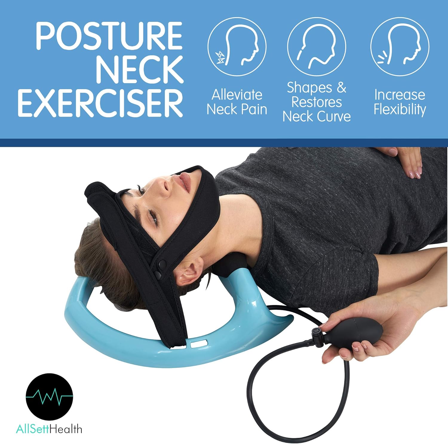 Posture Neck Exercising Cervical Spine Hydrator Pump || Relief for Stiffness, Relieves Neck Pain, Neck Curve Restorer: Health & Personal Care