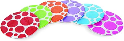 Munchkin Non-Slip Grippy Dots Bath Mat Pack of 6 with White Hot Tech