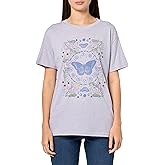 Lucky Brand Women's Zodiac Butterfly Poster Boyfriend Tee