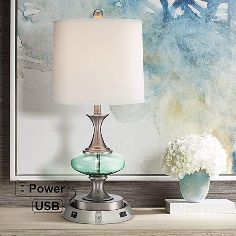 contemporary brushed nickel table lamps