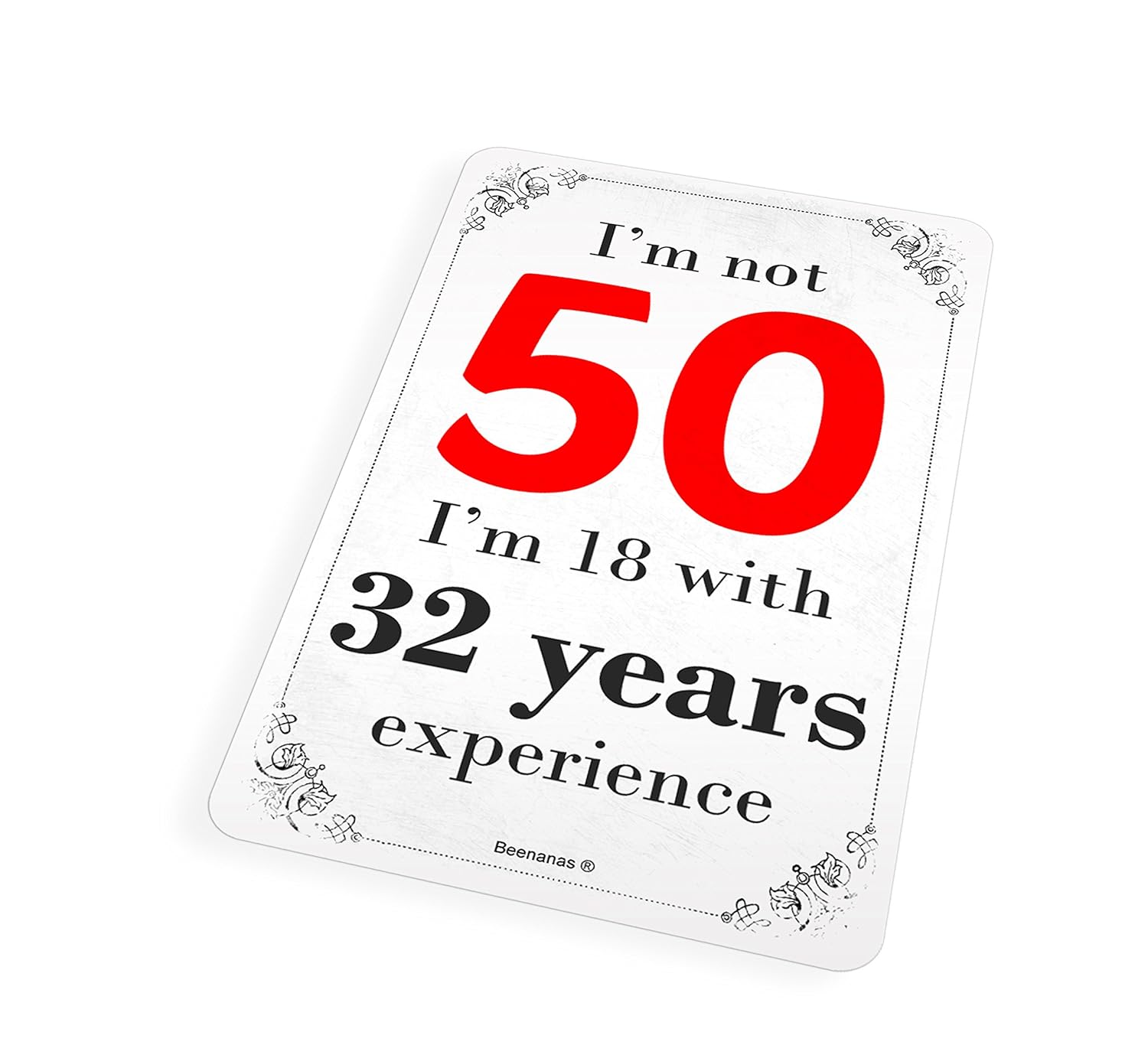 I m No 50 – 50th cumpleaños diseño de imán para nevera: Amazon.es ...