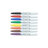 EXPO Vis-A-Vis Wet-Erase Overhead Transparency Markers, Fine Point, Assorted Colors, 8-Count