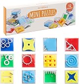 THE TWIDDLERS 12 Mini Cube Brain Teaser Puzzle Box Set Key Words view 1