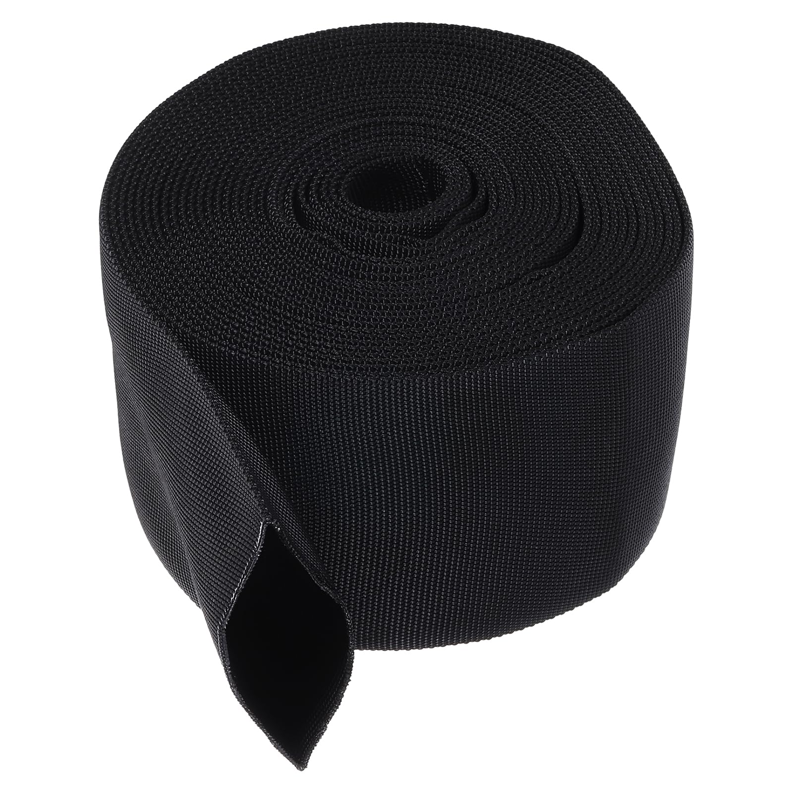 PATIKIL 2.2" Dia 24.6FT Nylon Protective Hose Sleeve, Cable Cover Sheath Protection for Welding Tig Torch Hydraulic Hose, Black