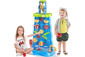 RAINBOW TOYFROG Water Table - Premium Water Table for Toddlers 1-3 - Engaging Outdoor Toys for Toddlers 1-3 - Ideal Water Toys for Ages 3-5 Kids Outdoor Play Equipment