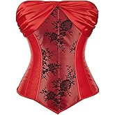 Zhitunemi Renaissance Corset Halloween Costumes: Strapless Women Corset Lingerie - Medieval Fairs for Vintage Lovers
