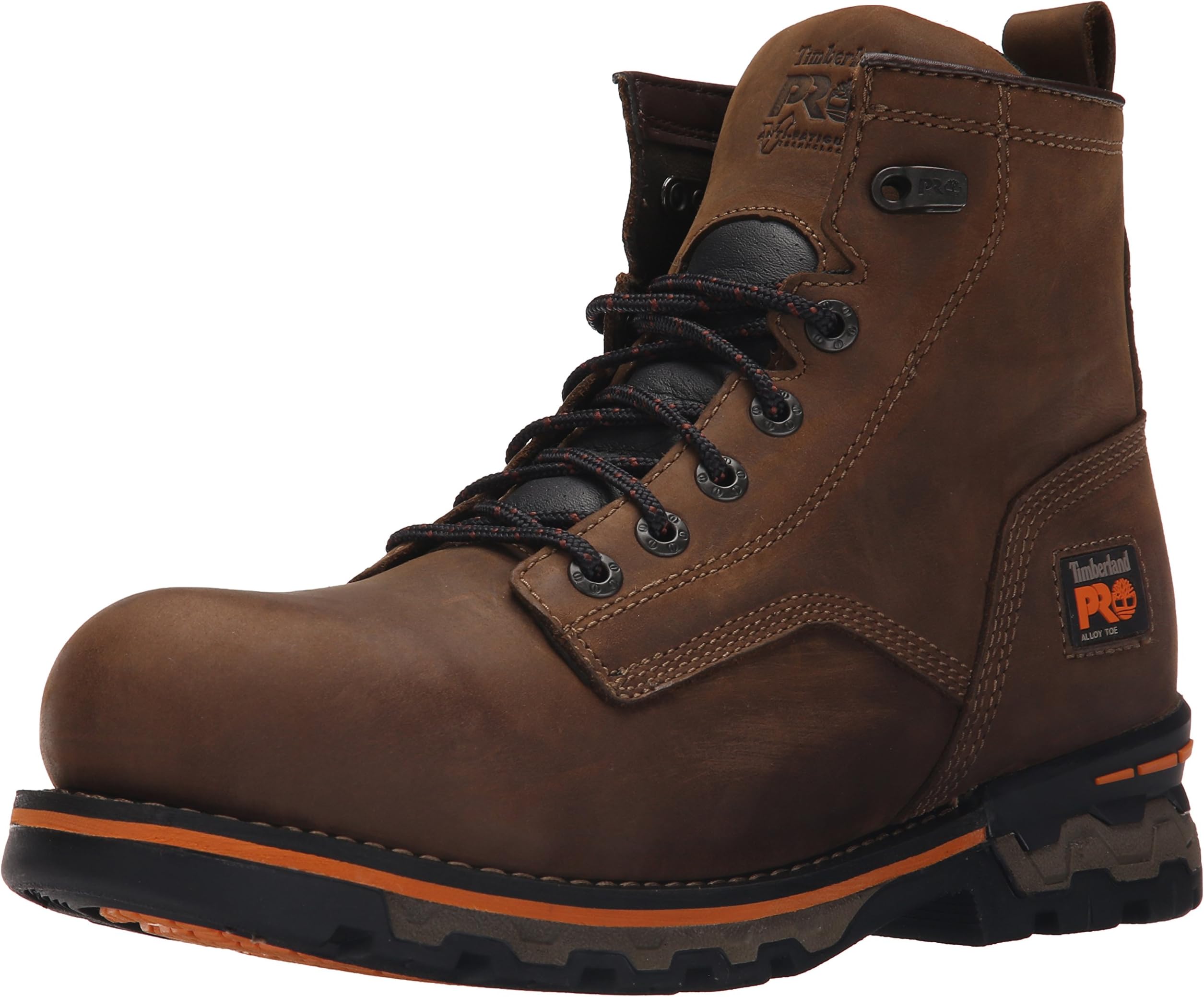 Timberland PRO Men's AG Boss Alloy Toe Unlined Work Boot, Brown Distressed Leather, 8 M US