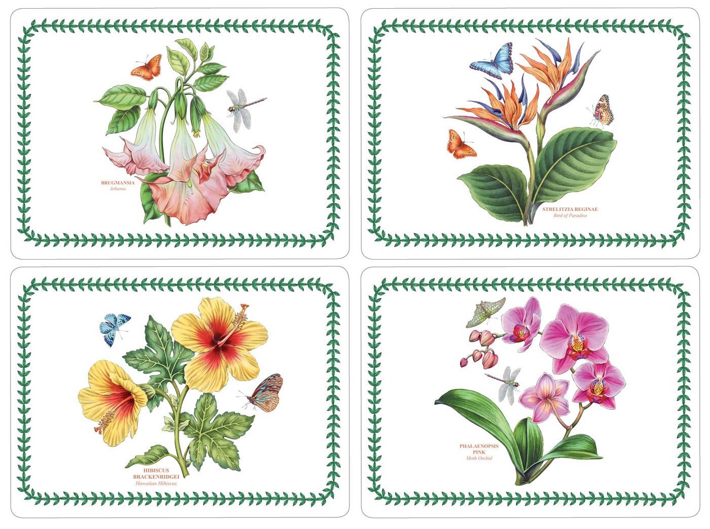 Pimpernel Exotic Botanic Garden Placemats - Set of 4 (Large)