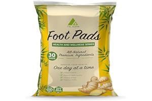 TXL Active Natural Ginger Foot Pads for Women and Men - Rapid Foot Care, Enhance Sleep Quality, Relaxation During Sleep - Pac