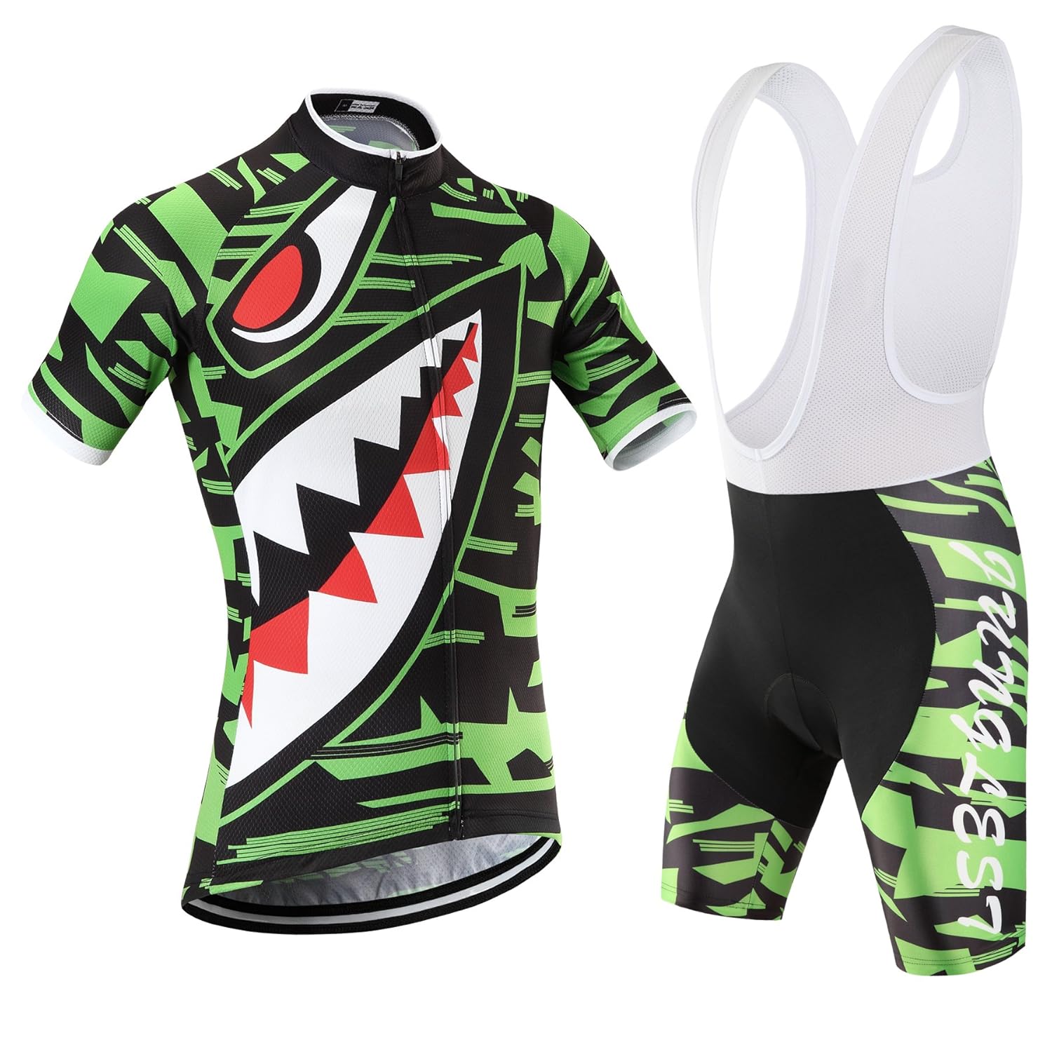 Type Setwhite Bib Cycling Jersey Set Maillot De Cyclisme - 