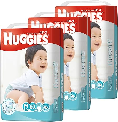 Amazon Huggies ハギーズ パンツm 男の子用 8 11kg 60枚x3 180枚 ハギーズ Huggies おむつ