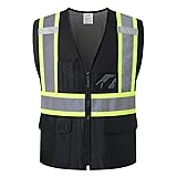 HATAUNKI Reflective Safety Vest for Men Women Hi