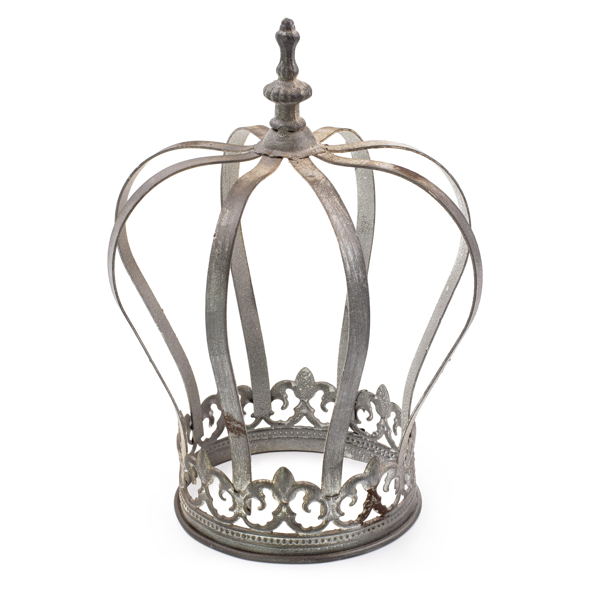 Blümelhubel Metal Crown Vintage Decorative Garden and Home Balcony Decoration Crown Decoration Country House Style