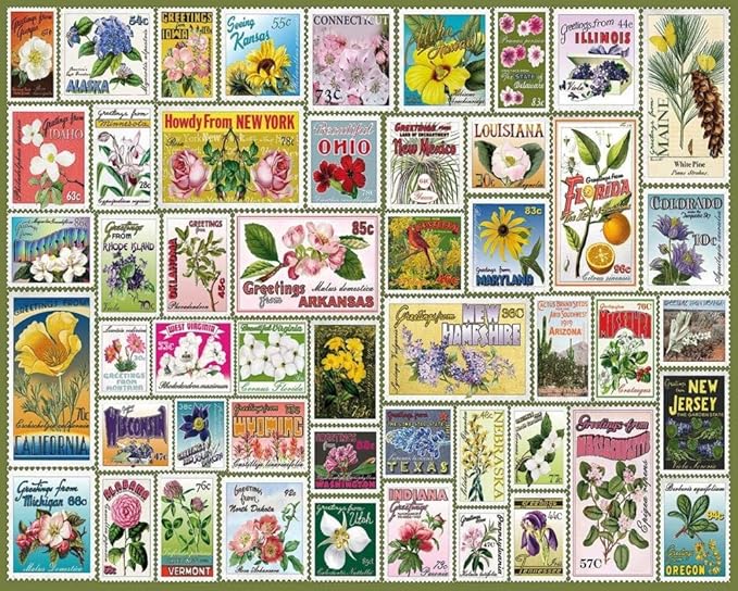 Amazon Zxyddmw パズル 1000ピースパズル 花柄のスタンプです 大人の減圧おもちゃ子供たちは脳ゲームを開発する ジグソーパズル ホビー