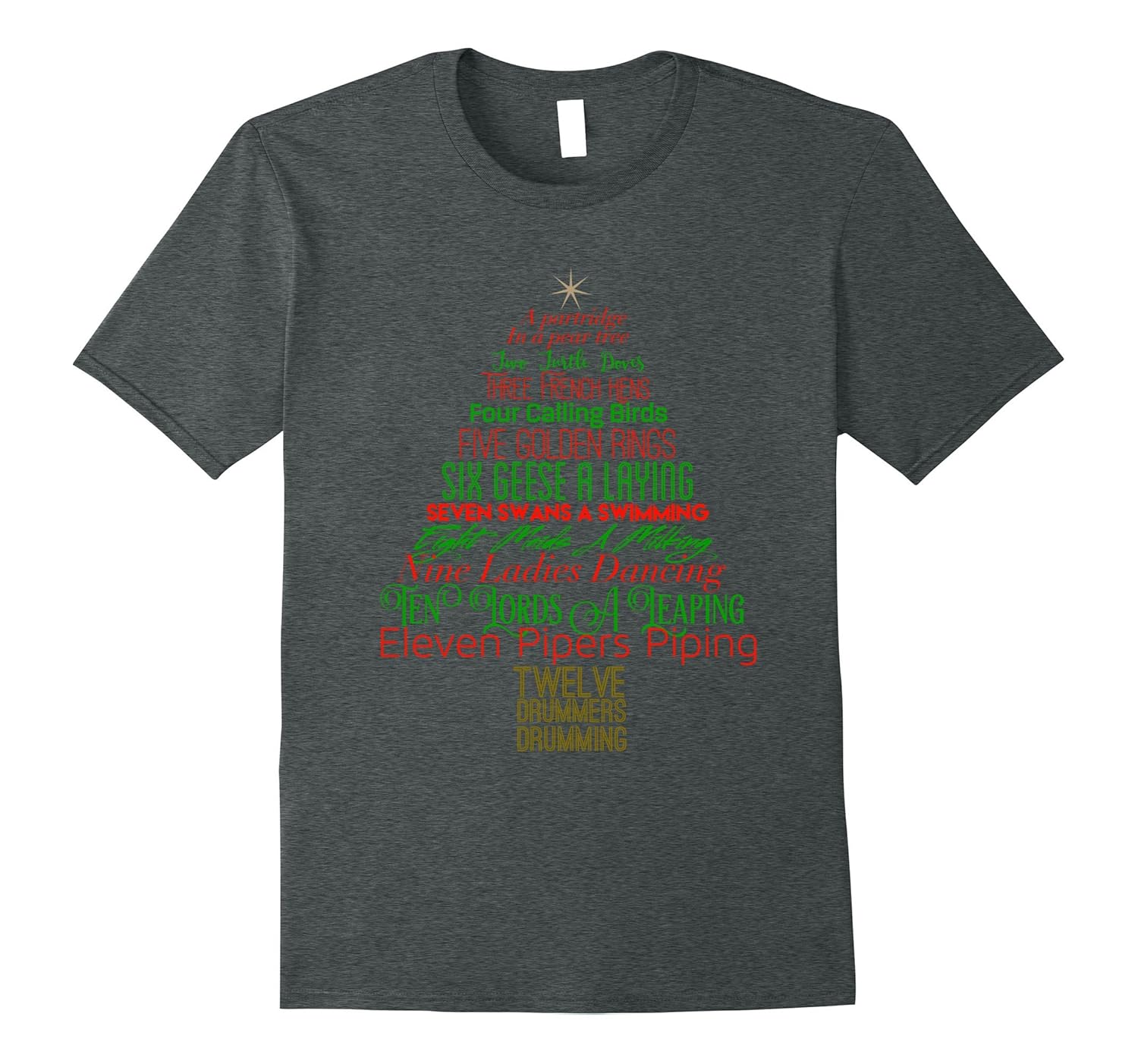 Twelve Days Of Christmas Classic Holiday Shirt-ANZ