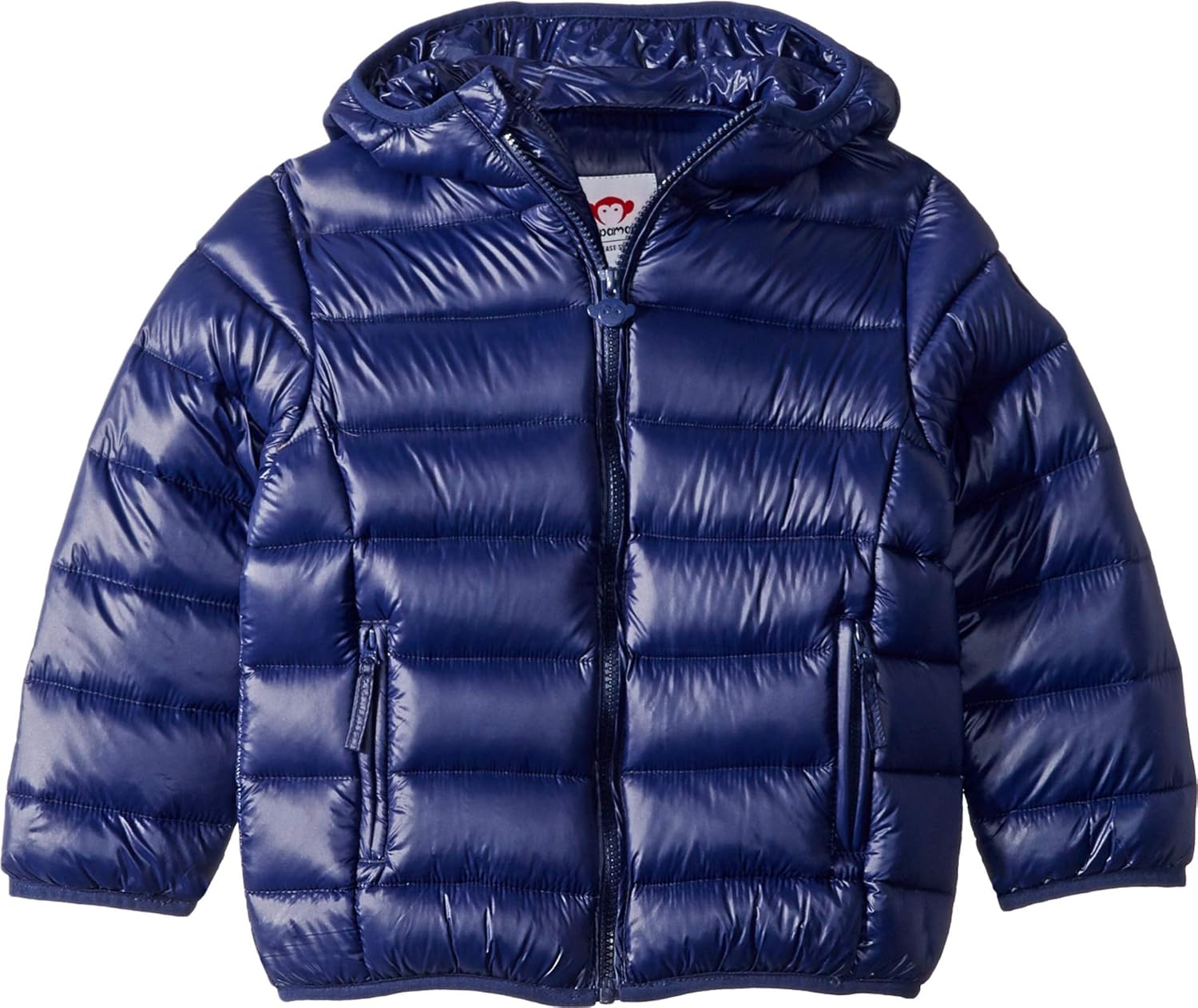 baby boy navy puffer coat
