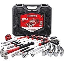 CRAFTSMAN Mechanics Tool Set, 102 Piece Hand Tool and Socket Set
