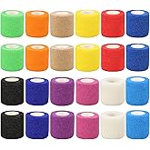 24pcs Self Adhesive Bandage Wraps, 2in 5 Yards, 12 Colors, Vet Wrap for Sports, Wrist, Ankle and Swelling