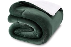 NANPIPER Baby Sherpa Blanket,Warm Toddler Throw Blanket,Soft Newborn Fleece Blanket for Winter (Olive Green,30x40 inches)